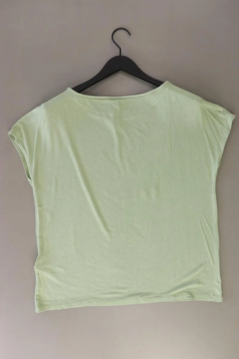Street One Printshirt Gr. 42 Kurzarm grün aus Viskose