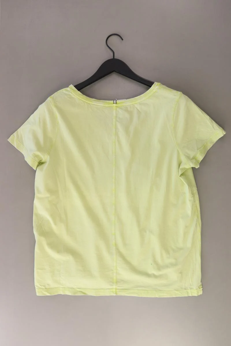 camel active Shirt mit V-Ausschnitt Gr. L Kurzarm gelb aus Baumwolle