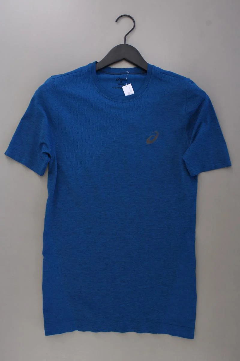 Asics Sportshirt für Herren Gr. M neuwertig Kurzarm blau