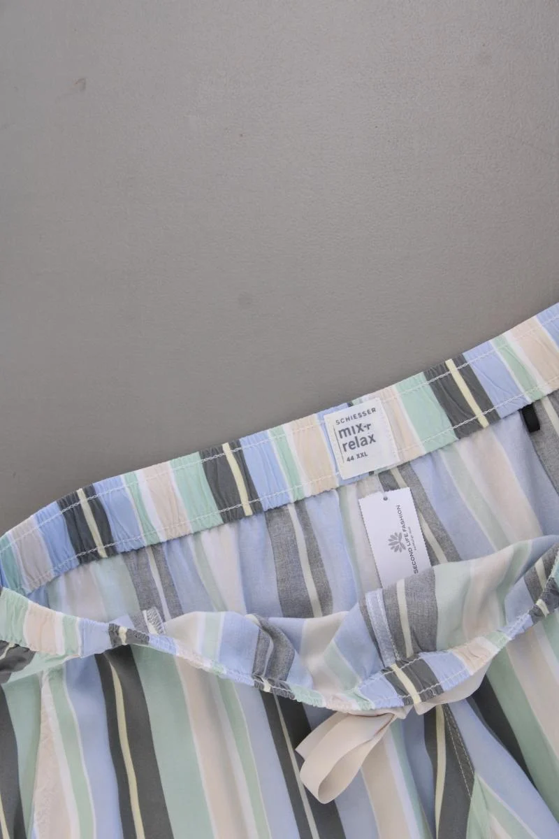 Schiesser Sweatshorts Gr. 44 gestreift mehrfarbig aus Viskose