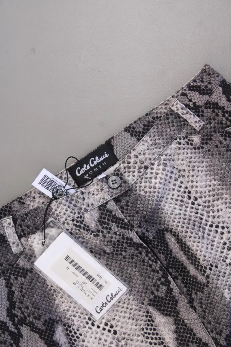 Carlo Colucci Rock Gr. 44 mit Tierdruck neu mit Etikett grau aus Baumwolle