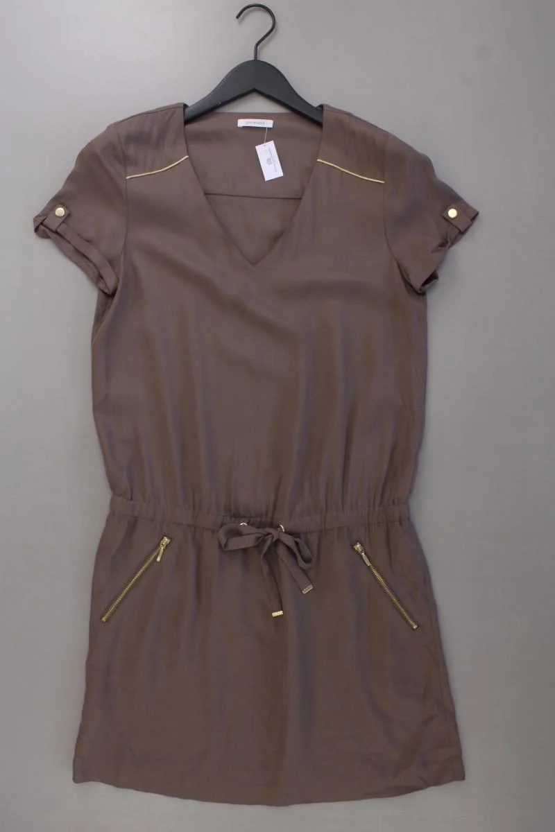Promod Kleid Gr. 38 Kurzarm braun
