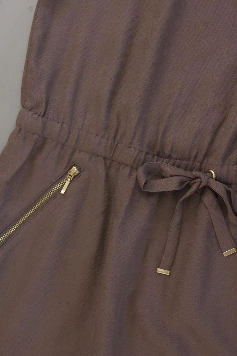 Promod Kleid Gr. 38 Kurzarm braun