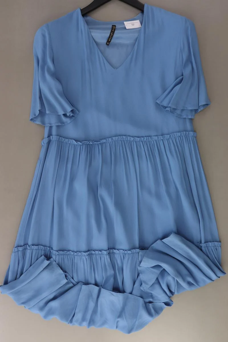 Manila Grace Kurzarmkleid Gr. IT 42 (S) blau aus Viskose