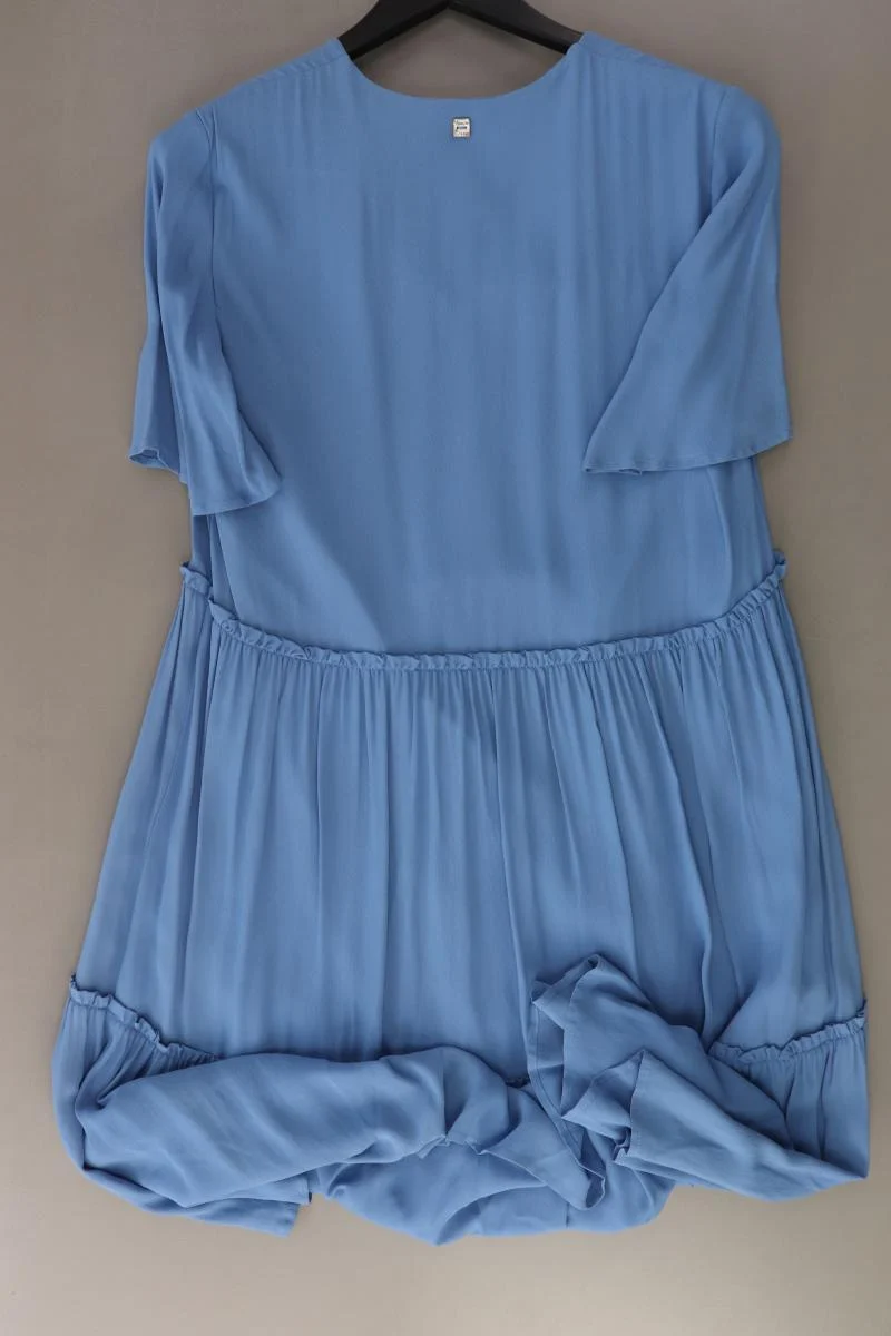 Manila Grace Kurzarmkleid Gr. IT 42 (S) blau aus Viskose
