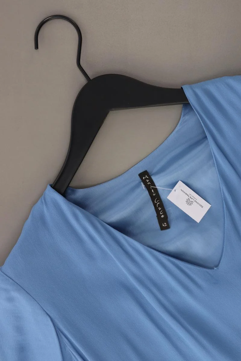 Manila Grace Kurzarmkleid Gr. IT 42 (S) blau aus Viskose