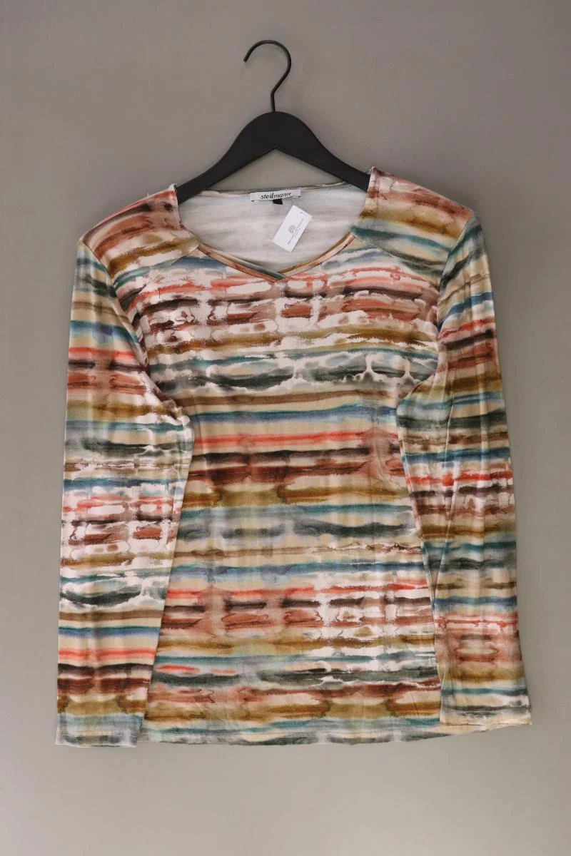Steilmann Printshirt Gr. L Langarm mehrfarbig aus Viskose
