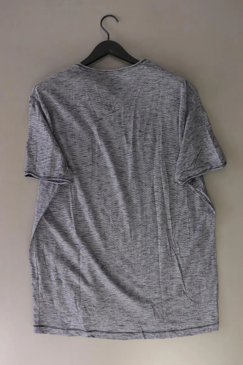 Tom Tailor T-Shirt für Herren Gr. XXXL Kurzarm blau aus Baumwolle