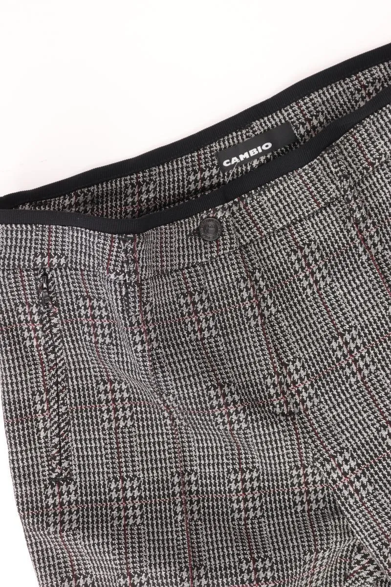 Cambio Stoffhose Gr. 40 hahnentritt Modell Rhona grau aus Viskose