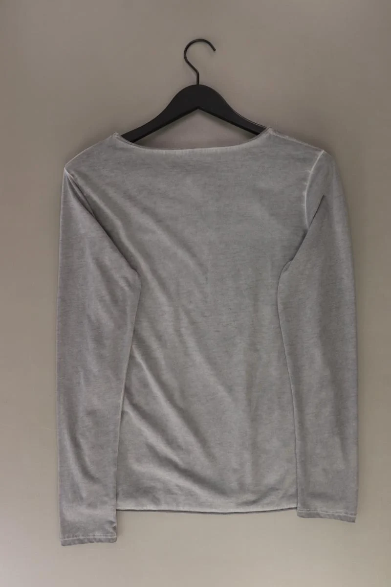 Key Largo Longsleeve-Shirt Gr. L Langarm mit Pailletten grau aus Baumwolle