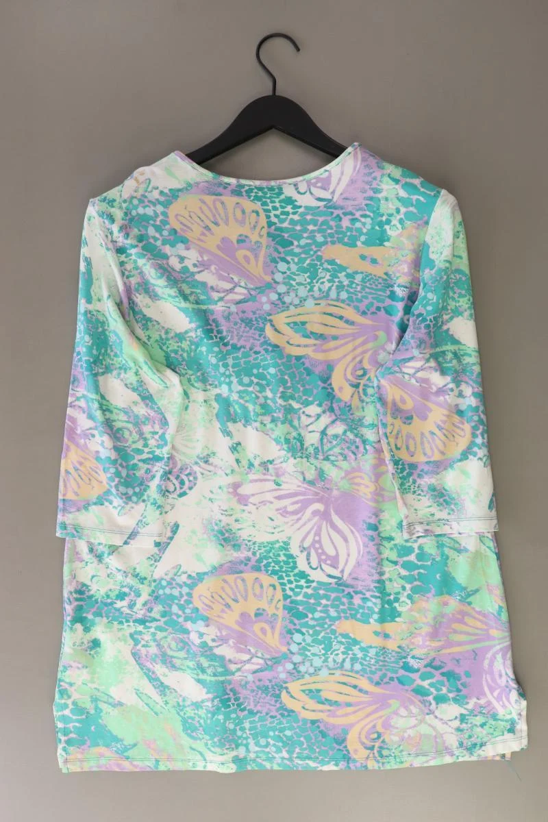 Helena Vera Shirt mit V-Ausschnitt Gr. 46 3/4 Ärmel grün aus Viskose