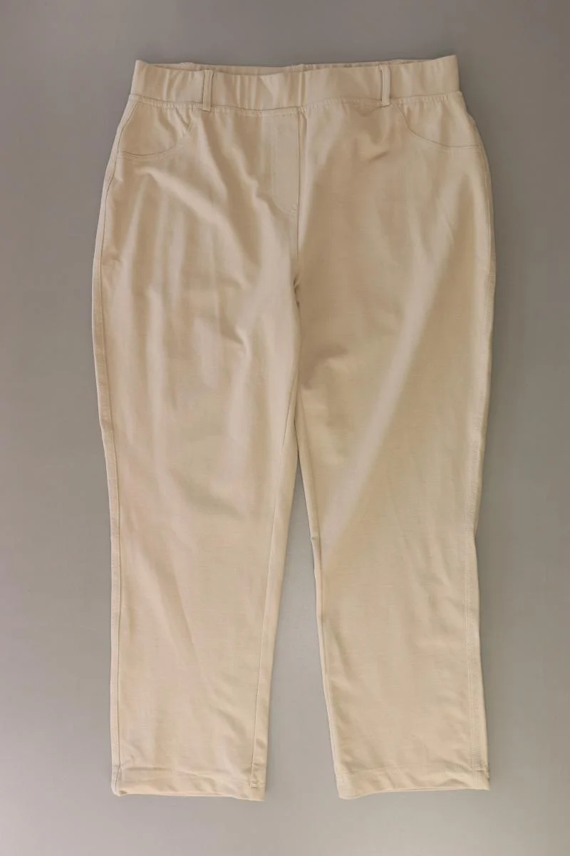 Helena Vera Stretchhose Gr. 44/46 creme aus Baumwolle
