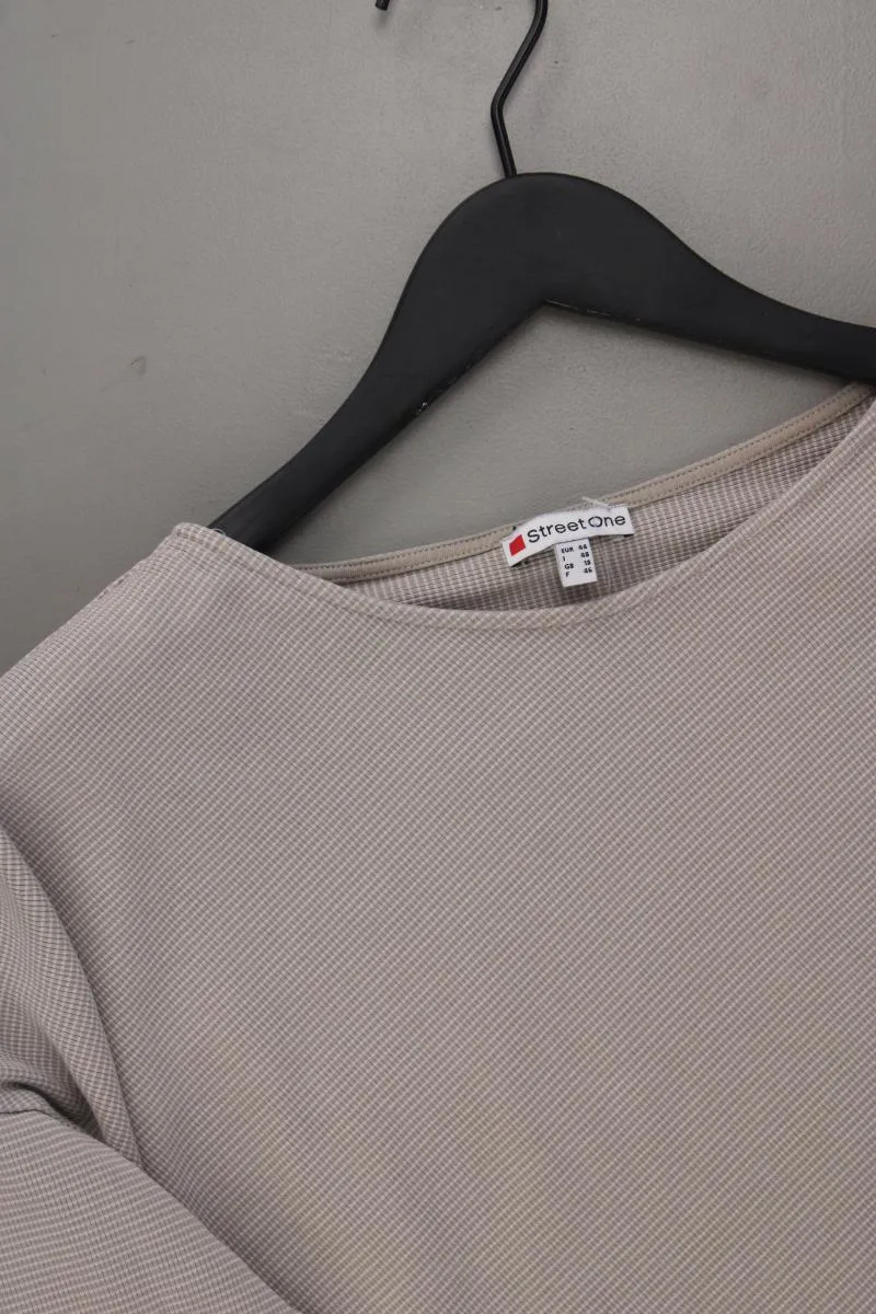 Street One Feinstrickpullover Gr. 44 neuwertig grau aus Baumwolle