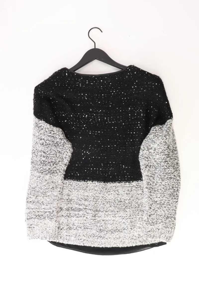Gerry Weber Grobstrickpullover Gr. 42 mit Pailletten grau aus Polyester