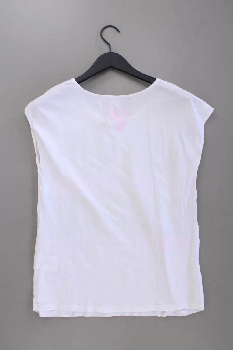 Marc Aurel Printshirt Gr. 36 Kurzarm weiß aus Viskose