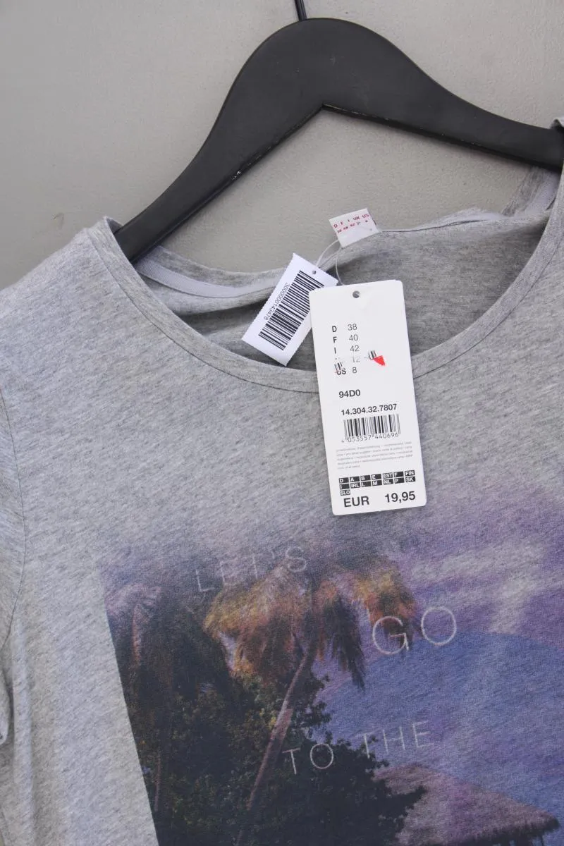 s.Oliver Printshirt Gr. 38 neu mit Etikett Neupreis: 19,95€! Kurzarm grau