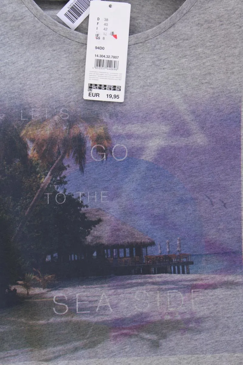 s.Oliver Printshirt Gr. 38 neu mit Etikett Neupreis: 19,95€! Kurzarm grau