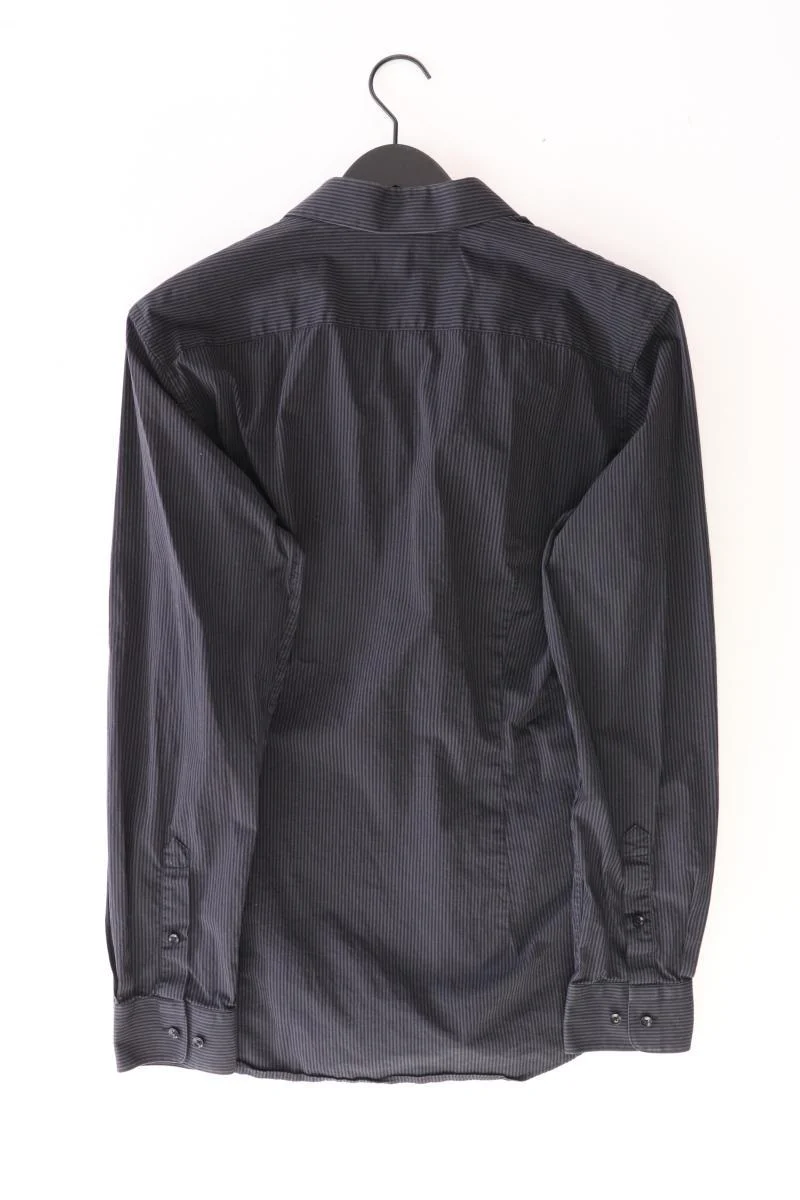 Esprit Collection Langarmhemd für Herren Gr. Hemdgröße 43/44 gestreift schwarz