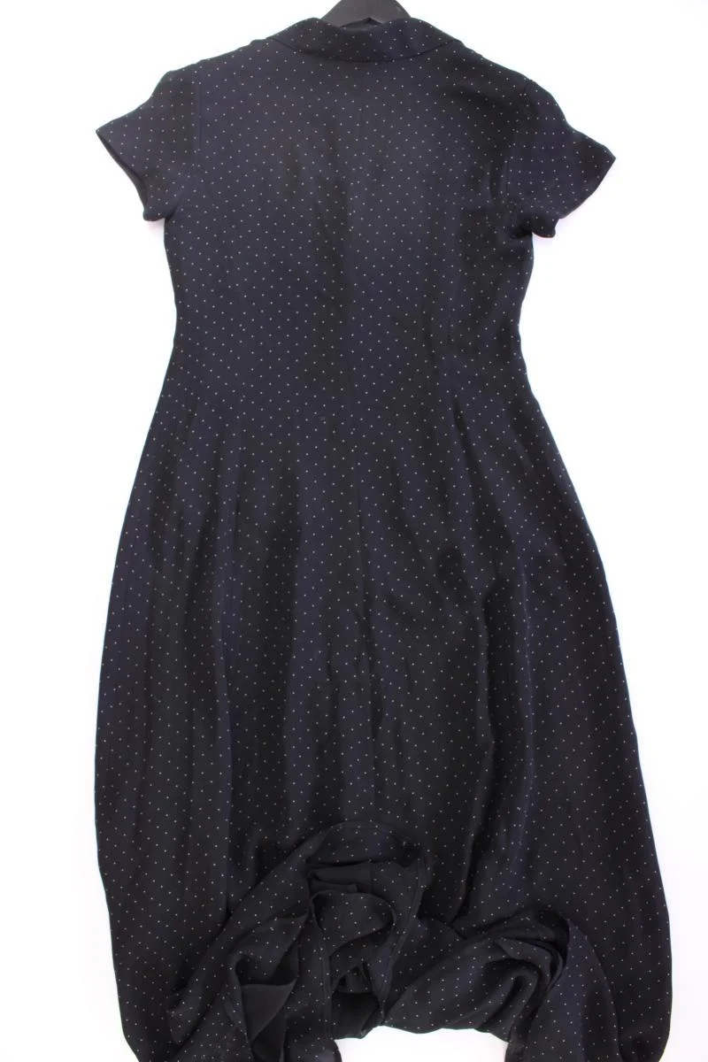 LAUREN Ralph Lauren Seidenkleid Gr. US 6 (M) gepunktet Kurzarm Vintage schwarz
