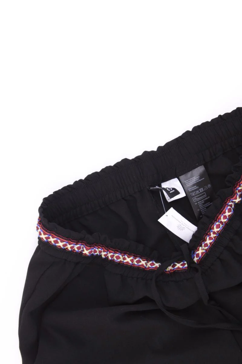 H&M Stoffhose Gr. 36 schwarz aus Polyester