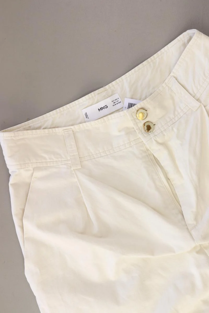 Mango 7/8 Hose Gr. S creme aus Baumwolle