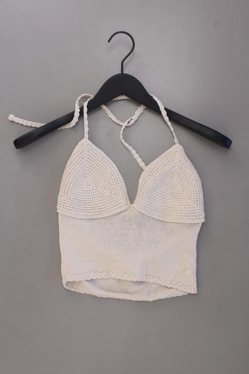 Zara Neckholdertop Gr. M creme