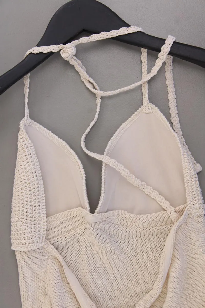 Zara Neckholdertop Gr. M creme