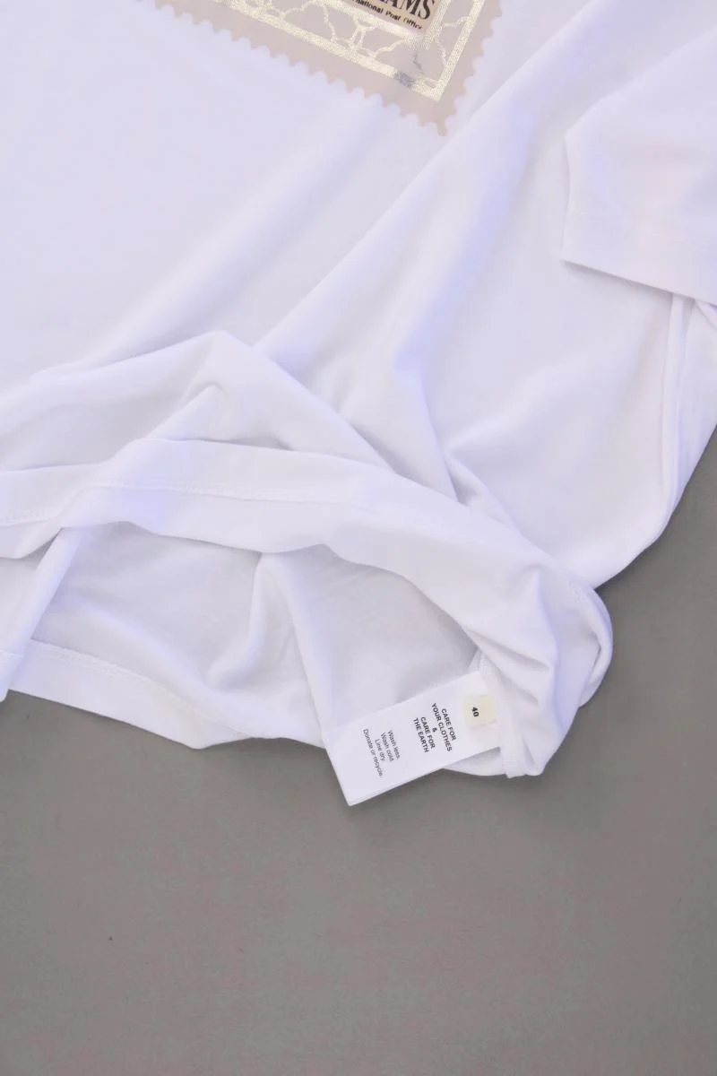 GuidoMaria Kretschmer AboutYou Printshirt Gr. 40 neuwertig Kurzarm weiß