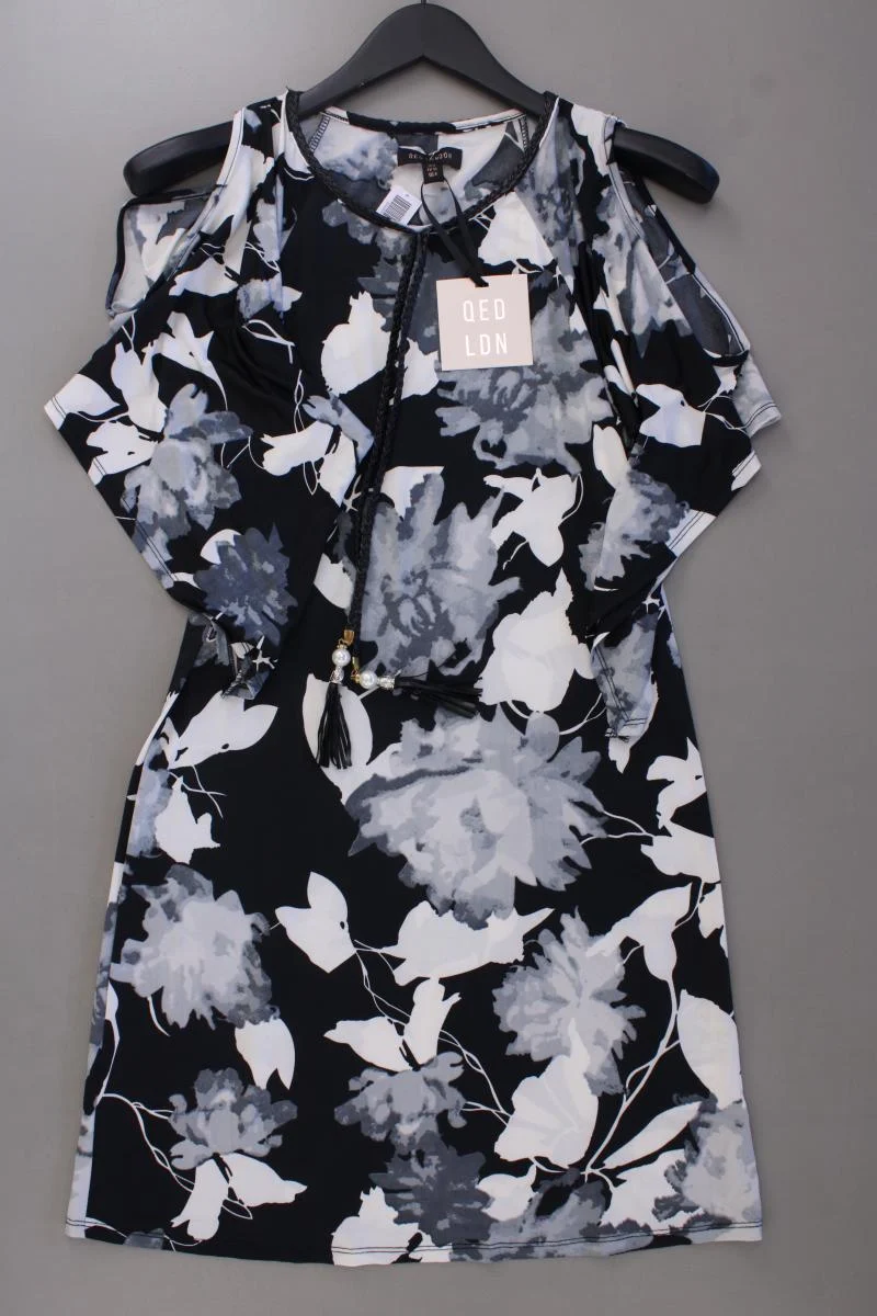 QED LONDON Midikleid Gr. 36 mit Blumenmuster neu mit Etikett 3/4 Ärmel grau