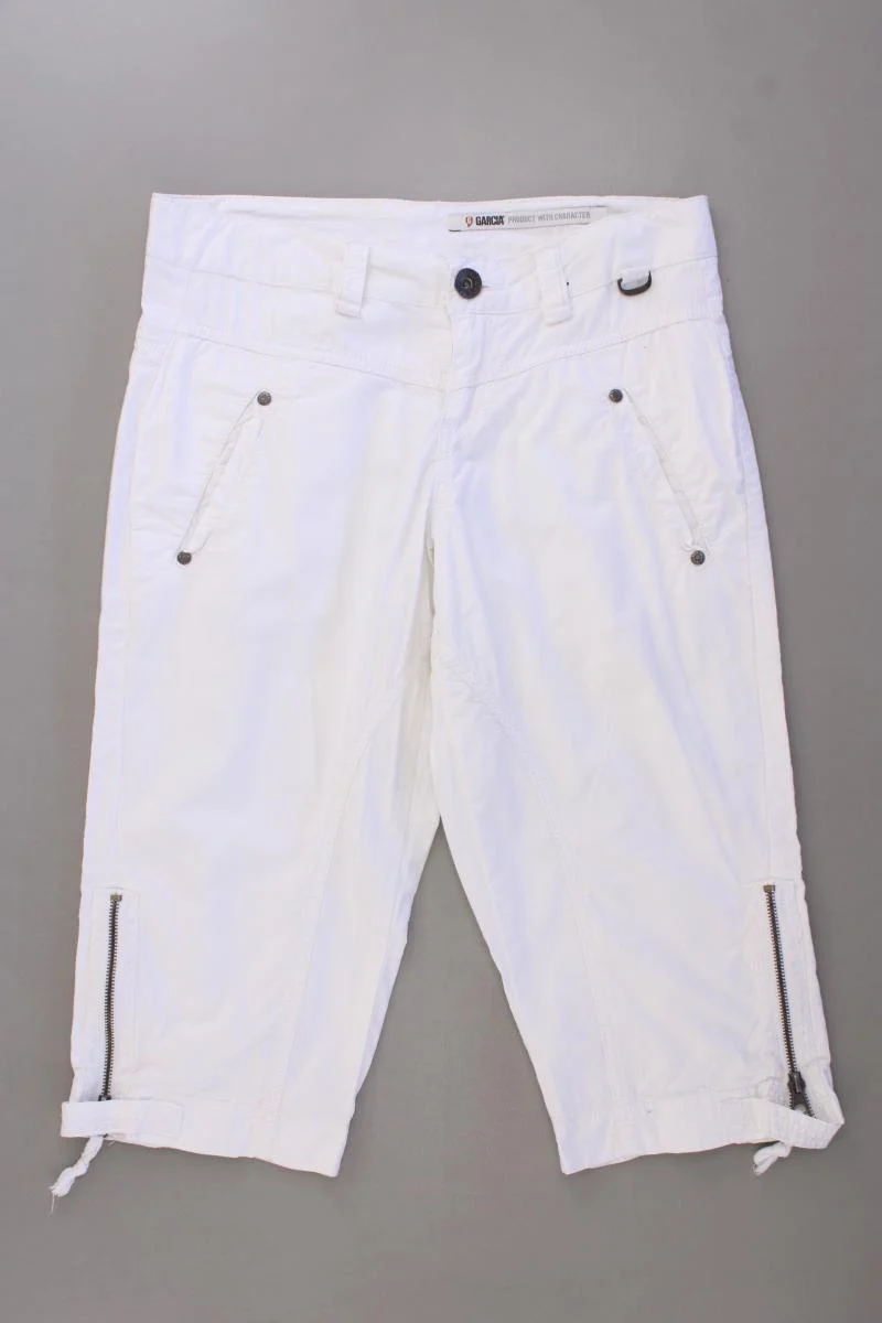 Garcia Jeans Shorts Gr. S weiß aus Baumwolle