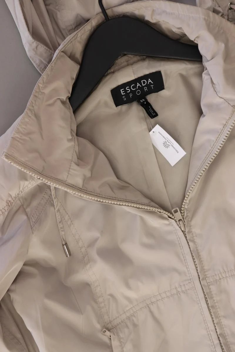 Escada Sport Kapuzenjacke Gr. 34 creme aus Polyester