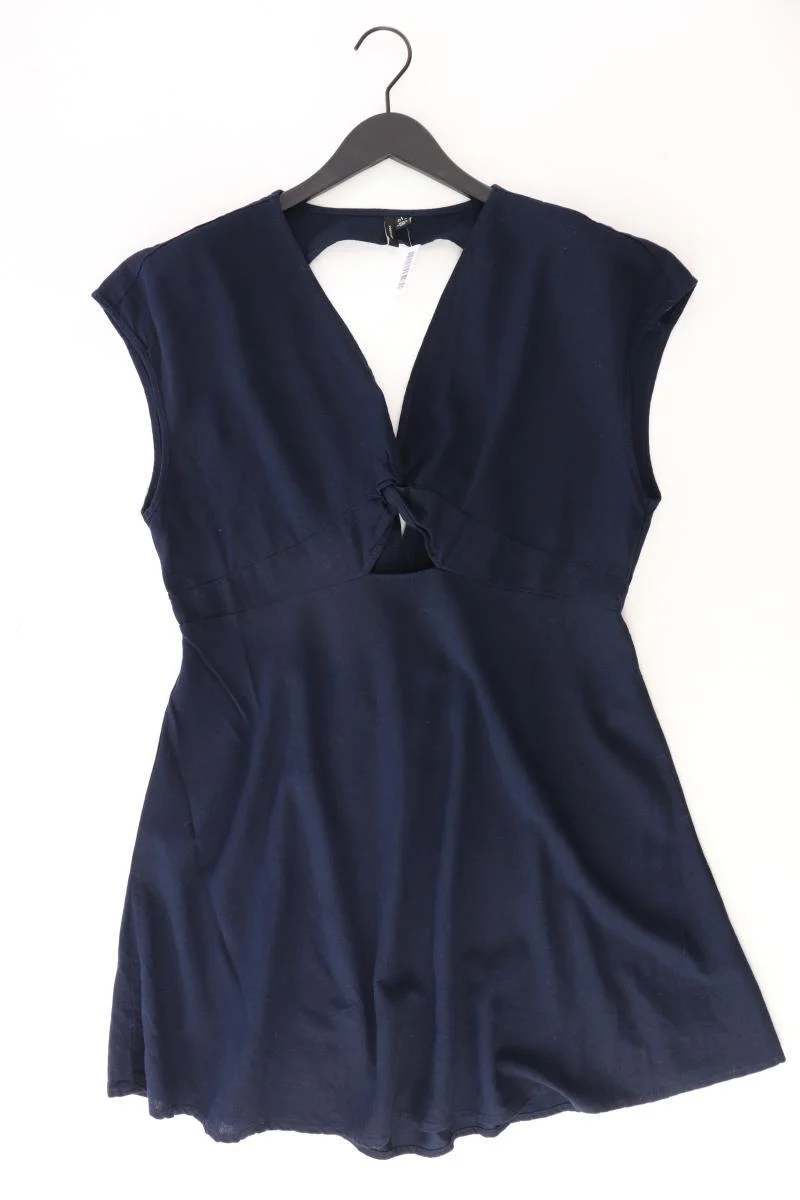 Vero Moda Kleid Gr. XL Kurzarm blau aus Viskose