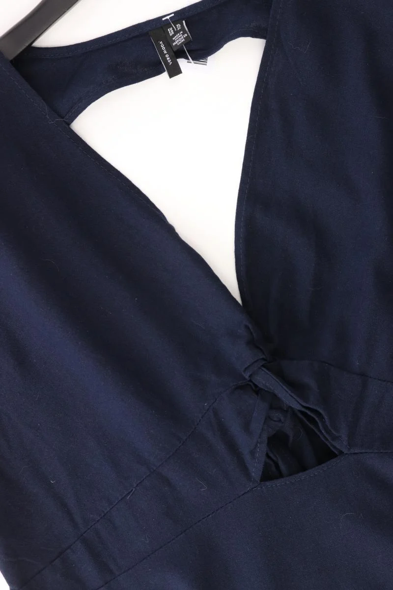Vero Moda Kleid Gr. XL Kurzarm blau aus Viskose