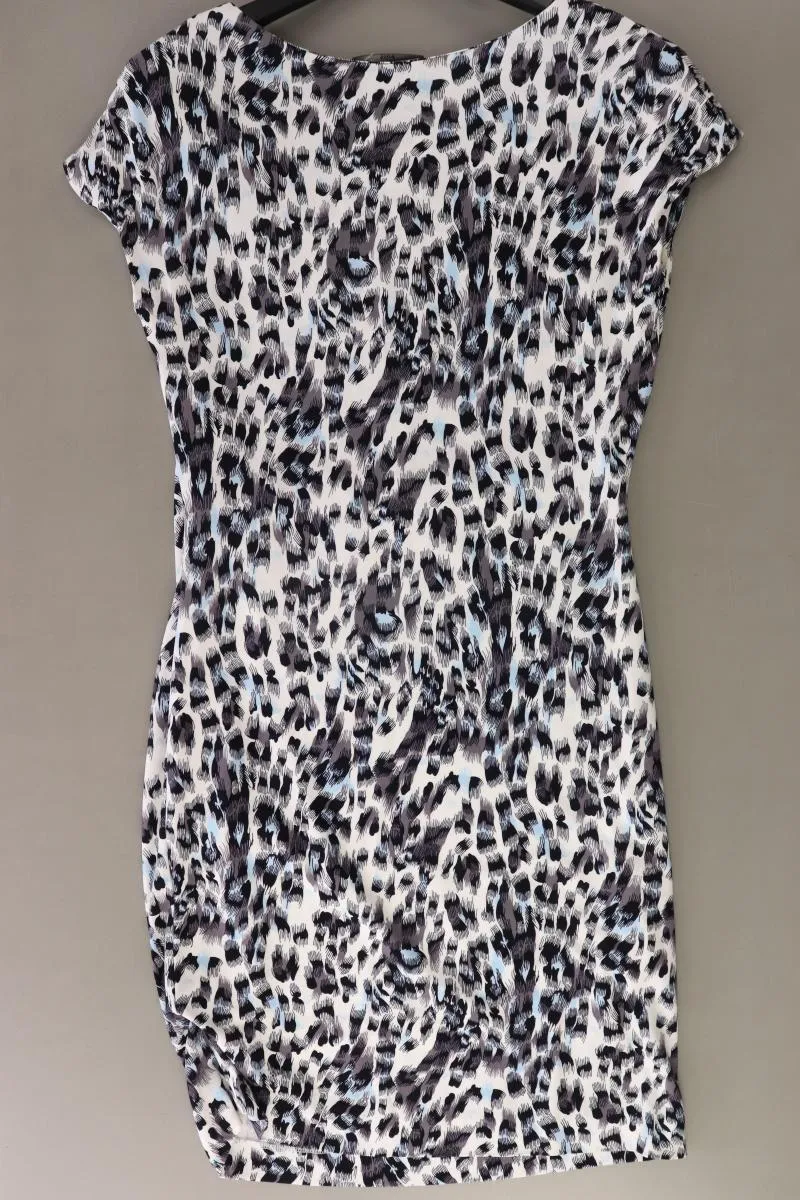 BOSS by Hugo Boss Bleistiftkleid Gr. L mit Tierdruck neuwertig Kurzarm grau