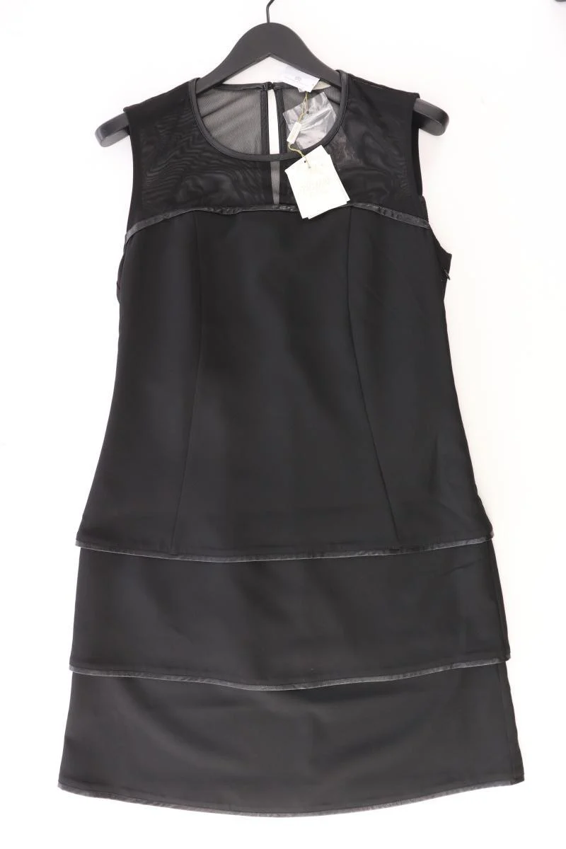 Fracomina Abendkleid Gr. L neu mit Etikett Ärmellos schwarz aus Polyester