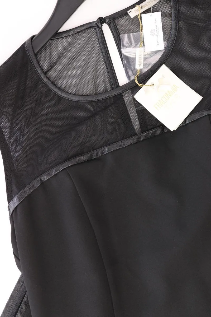 Fracomina Abendkleid Gr. L neu mit Etikett Ärmellos schwarz aus Polyester