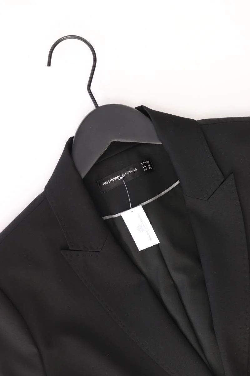 Hallhuber Regular Blazer Gr. 40 schwarz aus Polyester