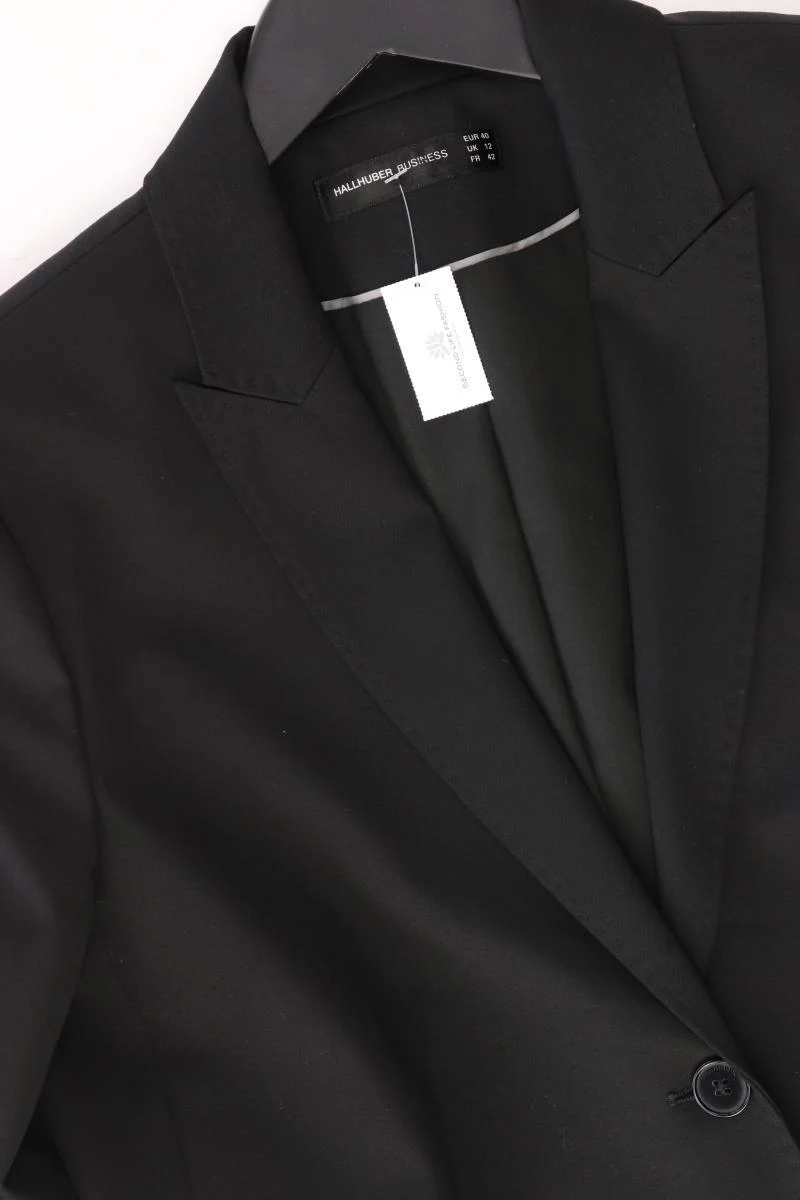 Hallhuber Regular Blazer Gr. 40 schwarz aus Polyester