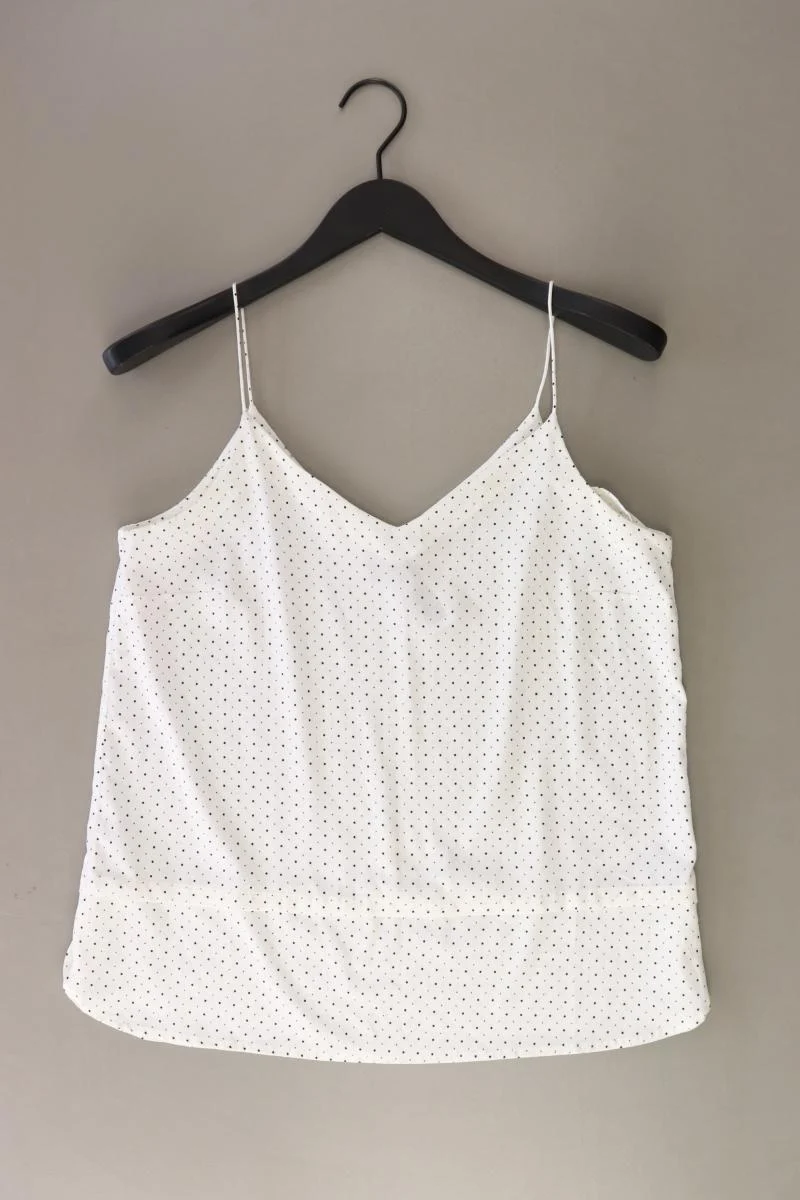 Vero Moda Spaghetti-Top Gr. M gepunktet weiß aus Polyester