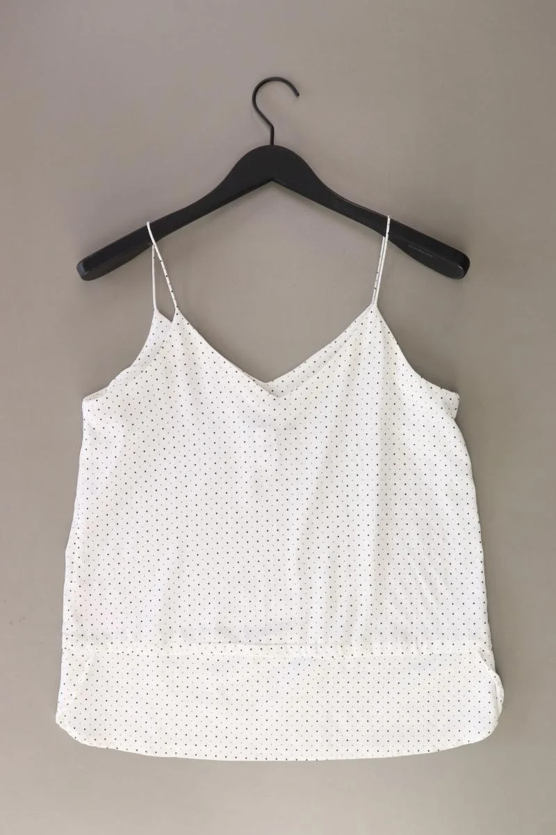 Vero Moda Spaghetti-Top Gr. M gepunktet weiß aus Polyester