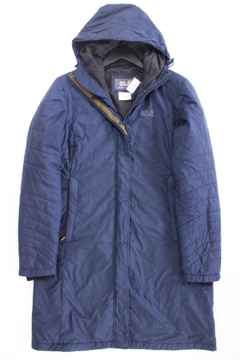Jack Wolfskin Kapuzenmantel Gr. L blau aus Polyester