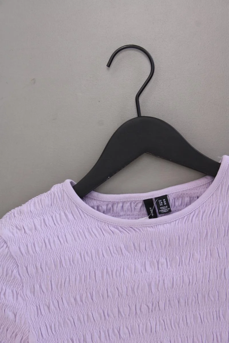 Vero Moda Crop Shirt Gr. M Kurzarm lila aus Baumwolle