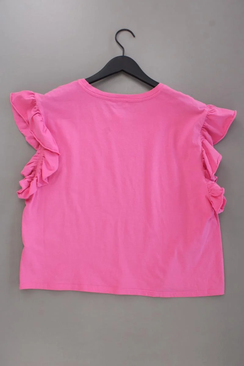 Zara T-Shirt Gr. L Kurzarm pink aus Baumwolle