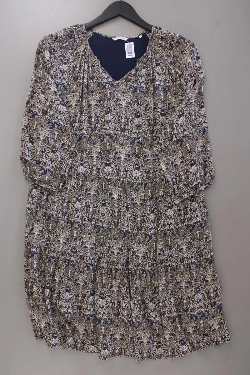 YAYA Midikleid Gr. 38 3/4 Ärmel mehrfarbig aus Viskose