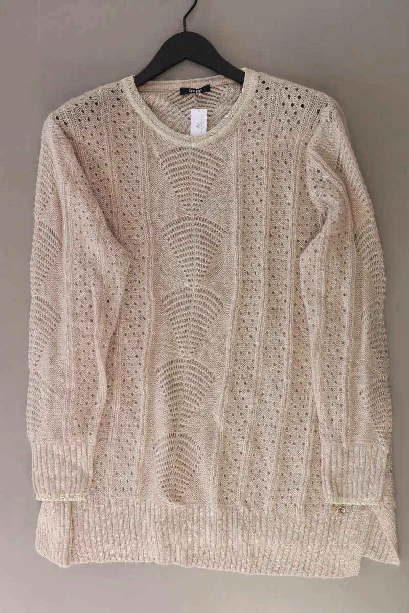 Frapp Langarmpullover Gr. 46 creme aus Polyacryl