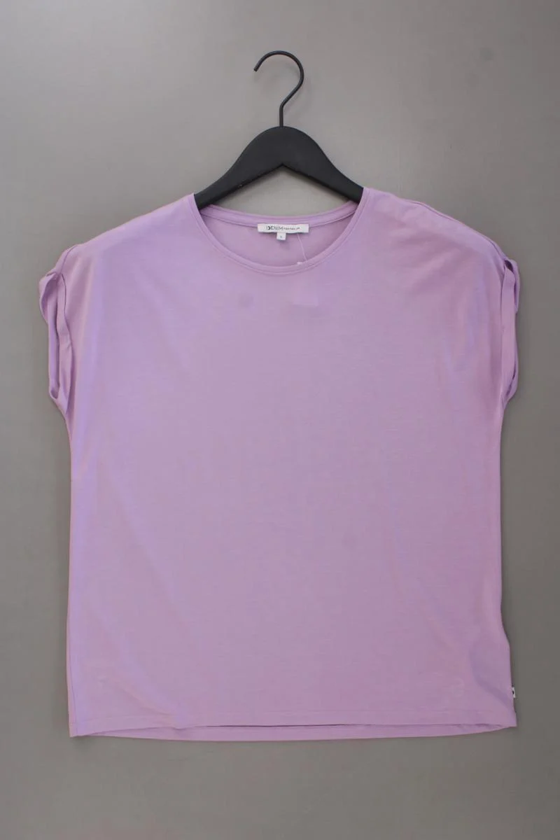 Tom Tailor (Denim) T-Shirt Gr. S Kurzarm lila aus Viskose