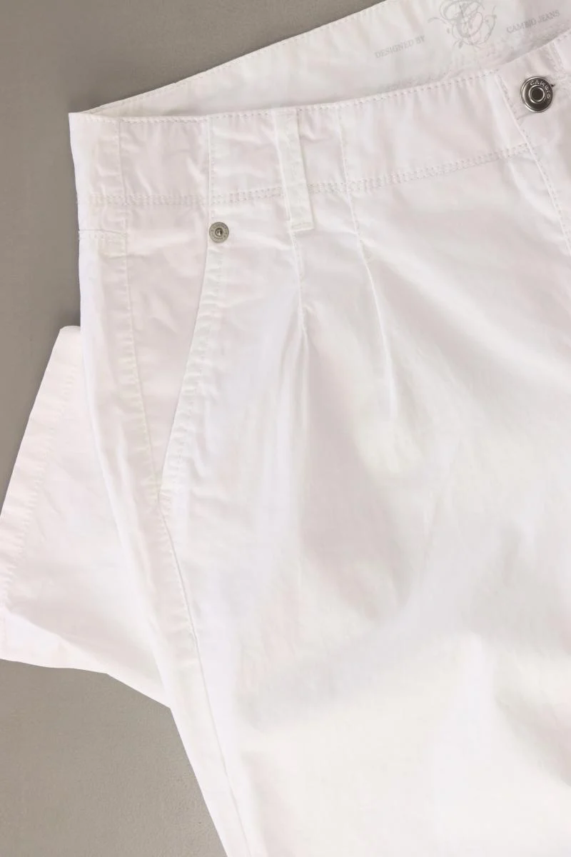 Cambio Hose Gr. 36 Modell Karia weiß aus Baumwolle