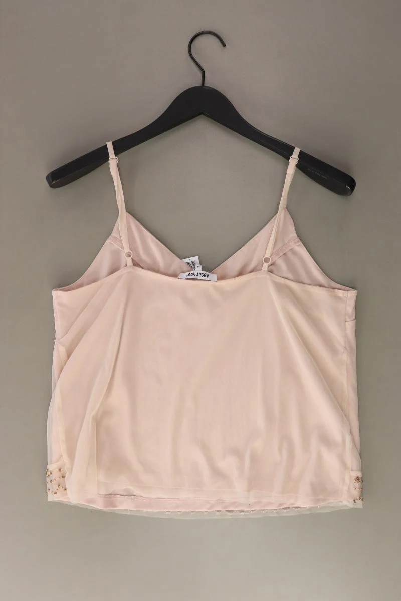 About You Spaghetti-Top Gr. 44 mit Glitzer rosa aus Polyester