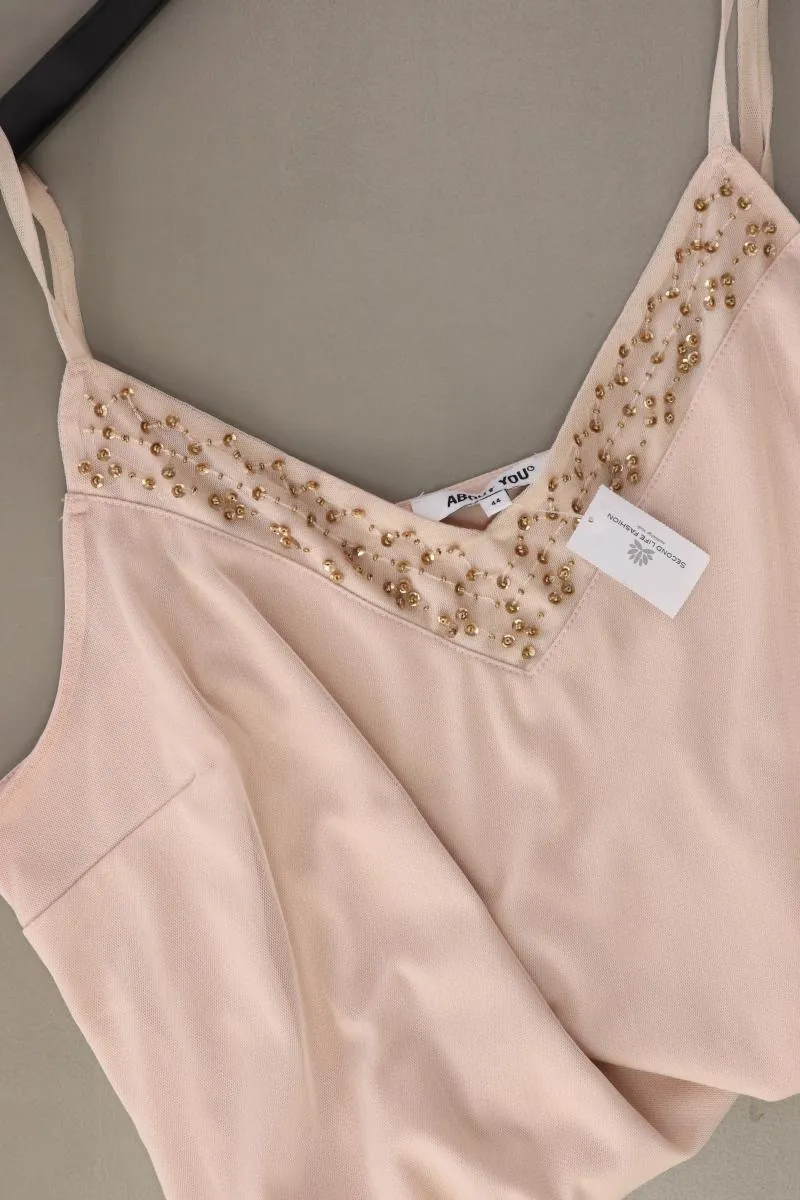 About You Spaghetti-Top Gr. 44 mit Glitzer rosa aus Polyester