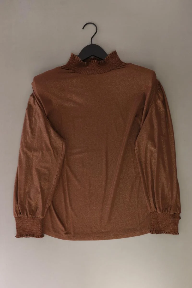Judith Williams Langarmshirt mit Glitzer Gr. 46 braun aus Polyester
